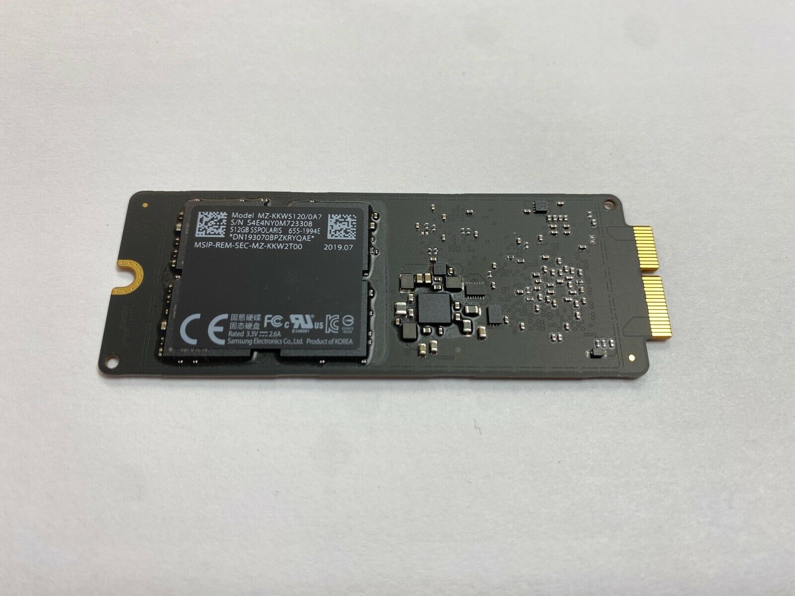 Apple SSD 512 GB Flash SSPOLARIS MZ-KKW5120/0A7 iMac 21 27" 2019 2017 2015 SSUBX