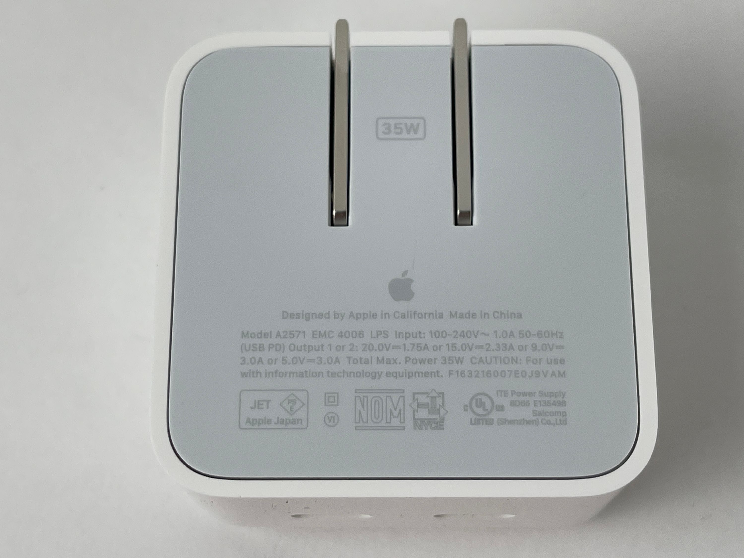 Apple USB-C 35 Watt Dual Power Netzteil US