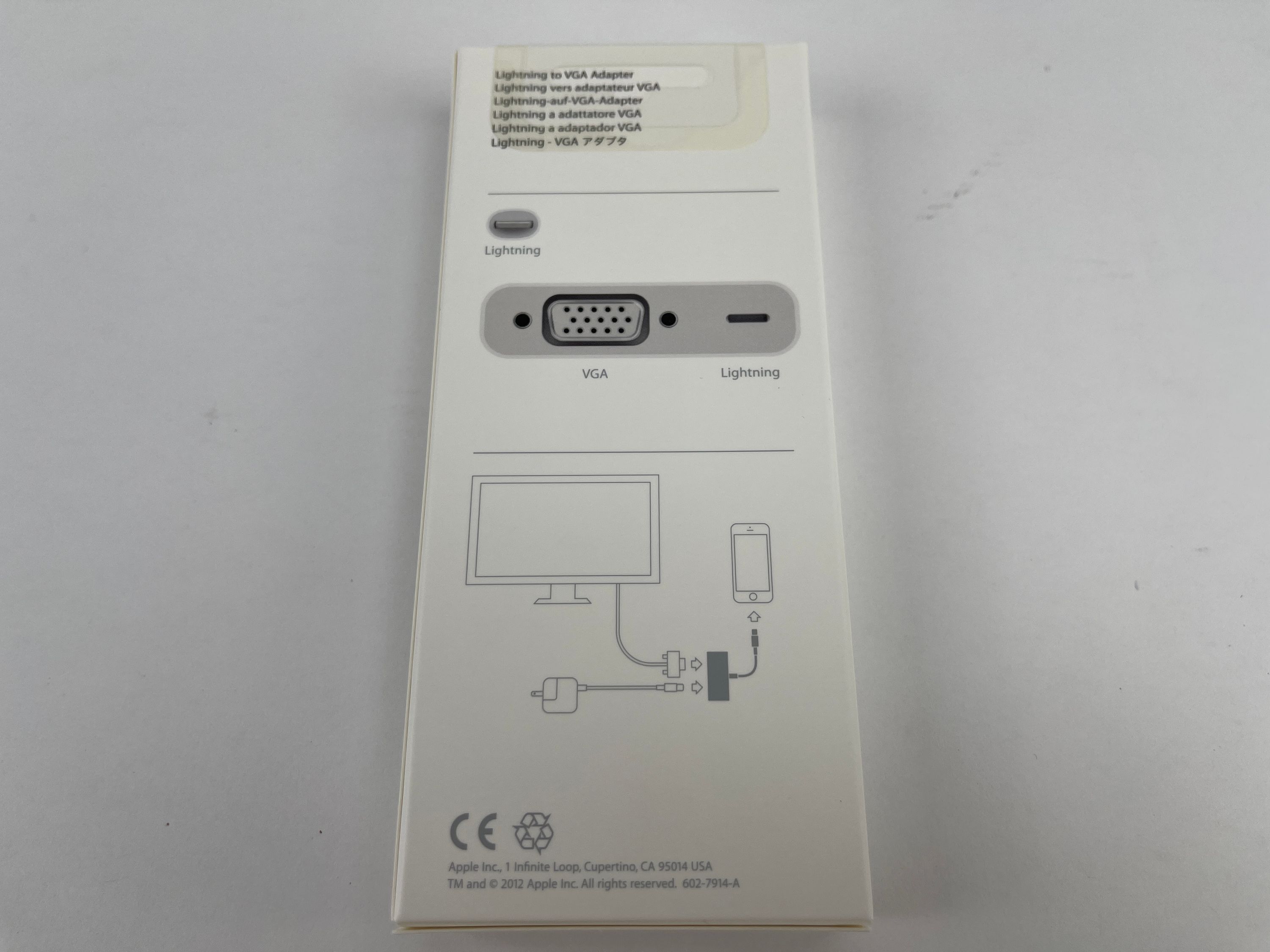 Apple A1439 Lightning zu VGA Adapter MD825ZM/A