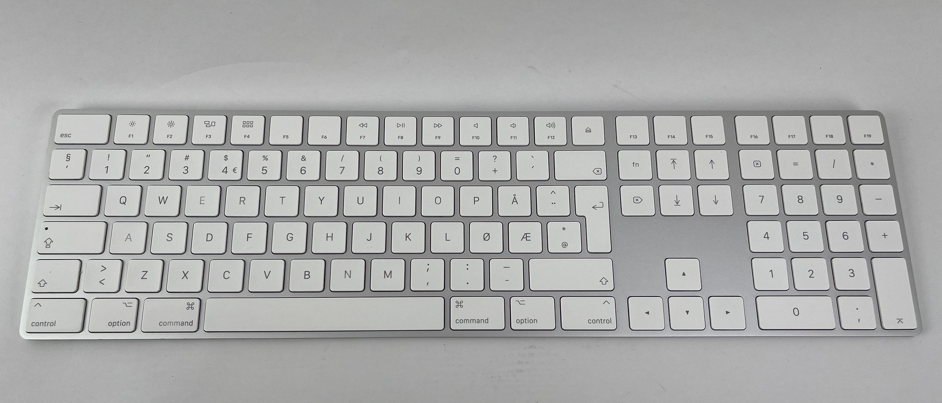 Apple Wireless Keyboard A1843 Ziffern QWERTY norwegisch 